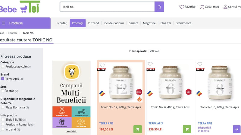 Produsele Apiarium disponibile în Farmacia Tei