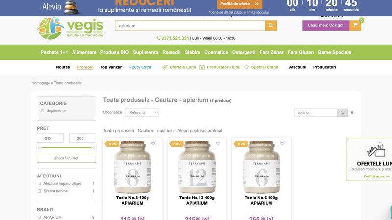 Apiarium x Vegis – împreună, mai aproape de tine